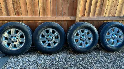 4 Great Condition factory F150 2022 - Winter Tires on Rims unmounted from Truck.