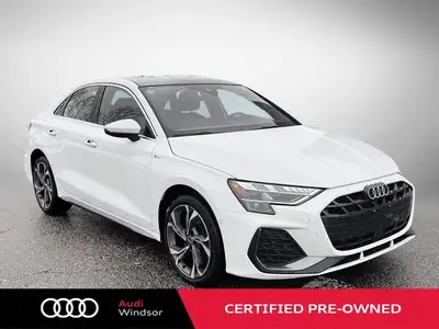 This Audi A3 Sedan boasts a Intercooled Turbo Gas/Electric I-4 2.0 L/121 engine powering this Automa...