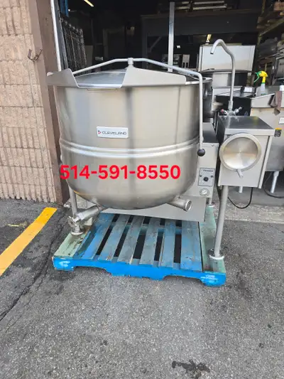 Cleveland 80 Gallon Tilting Gas Steam Kettle / Marmite a Vapeur, View more