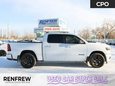 Shop this 2025 Ram 1500 Sport with 3.0L Hurricane twin-turbo engine, Apple CarPlay/Android Auto, nav...