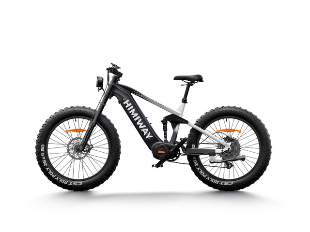 D7 Pro 1000W Mid-Drive Motor Full Suspension Fat Tire Ebike in eBike in London - Image 4