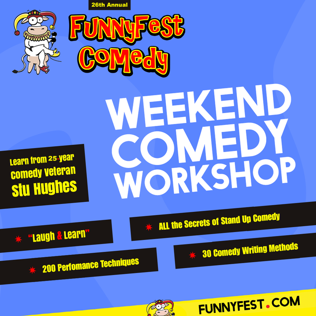 Stand Up Comedy WORKSHOP- Weekend - "Laugh and Learn"