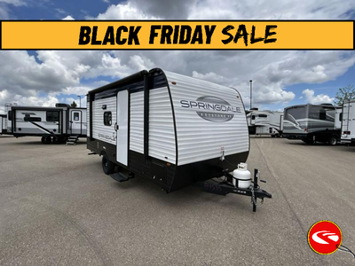 Keystone Springdale Classic Mini travel trailer 1800BH highlights: Bunk Beds Queen Bed Exterior Pass...