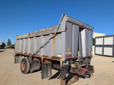 18ft Steel Dump Box complete with hoist Gravel Tarp 2012 Bibeau 18ft Dump Box ...