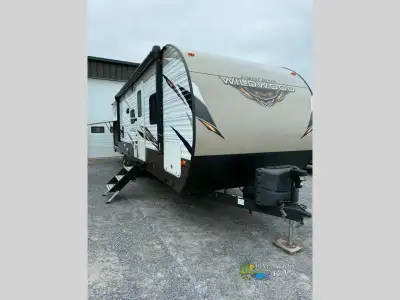 Forest River Wildwood travel trailer 30QBSS highlights: Bunkhouse Single Slide Out U-Shaped Dinette...