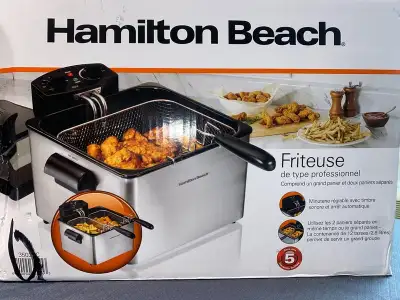 Hamilton Beach Friteuse Pro 1 ou 2 panier Prix Liqui WOW! 62,99 $ Valeur en magasin 89,98 $+Tx WM01-...