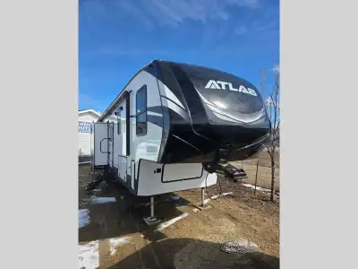 Dutchmen Atlas fifth wheel 3602LFKB highlights: Two Bedrooms Loft Bed Dual Entry Bath and a Half Kit...