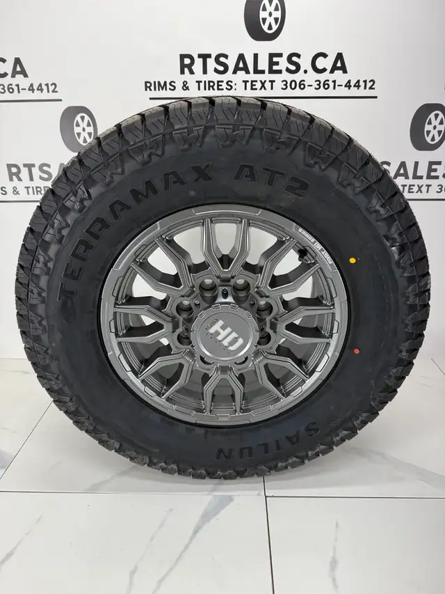 Sailun AT2 Tires on 17" Fast Grit Rims 8x165 Ram GMC Chevy 3500 in Tires & Rims in Saskatoon - Image 6