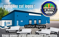 Logo cuts 2 to 4 colours or Logo stenciled shirt cuts