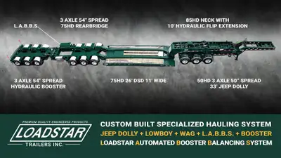 90+Ton Loadstar Heavy Hauling Specialized Lowboy, View more