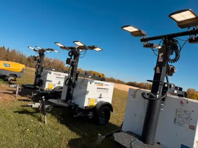 2020 Generac MLT4200 20 kW LED Mobile Light Tower, 3 available, Isuzu Diesel Engine, 2-50A, 2-30A, 2...