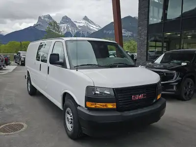 AMVIC Licensed Dealer The 2026 GMC Savana 3500 Extended Cargo Van in Summit White is built for serio...