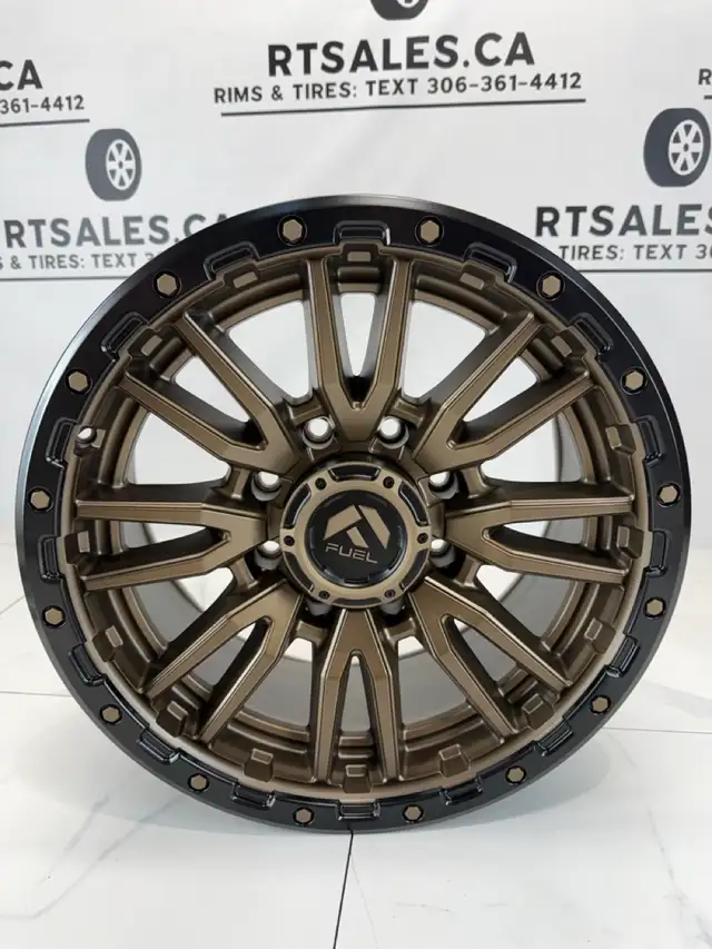20x10 Fuel Rebel Rims 8x165 Bronze dodge ram 2500 3500 GMC chevy in Tires & Rims in Saskatoon - Image 4
