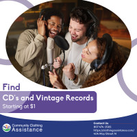 Music CD’s &amp;Vintage Records starting as low as $1.