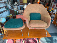Original 1960’s womb chair & Ottoman by Eero Sarrinen for Knoll