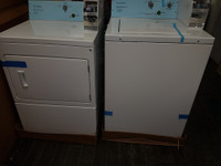 Coin Operated Washer Dryer. Stacked. Commercial.
