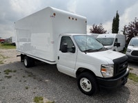 LEASING AVAILABLE, 2024 FORD E450 16'CUBE VAN W/ Walk through door, Auto, Clean White Exterior with... (image 8)