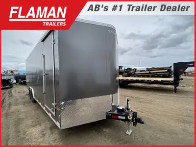 2026 ROYAL 8.5'X24' + 2' V-NOSE ENCLOSED CARGO TRAILER Color: Charcoal (2) 5200lb Lippert Spring Axl...