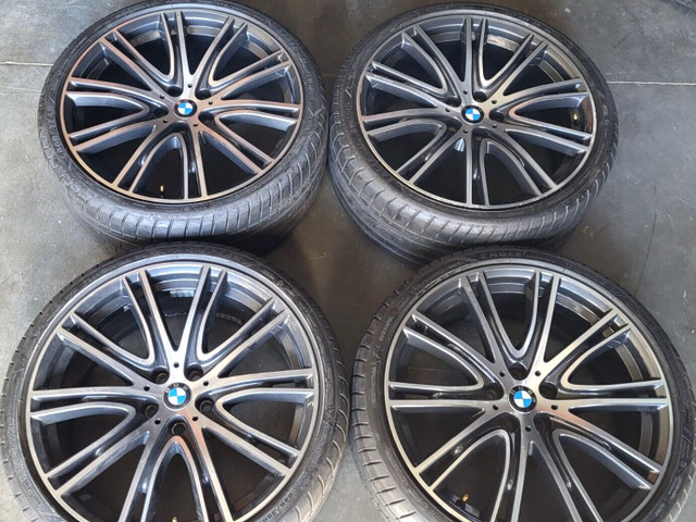 4 OEM bmw rims tires staggered 275/30/20 245/35/20 GOODYEAR eagl in Tires & Rims in Mississauga / Peel Region