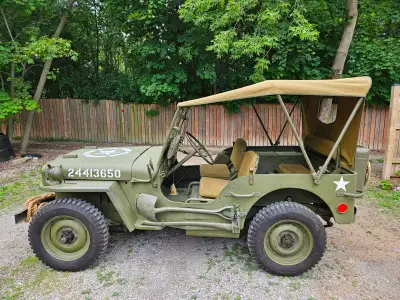 For Sale 1945 Willys MB. Manufactured near the end of WW2 this MB was used by Greek army post war an...