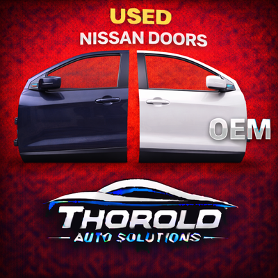 OEM used door assembly removed from a Nissan vehicle and professionally inspected. Front and rear as...