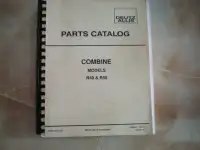 Gleaner Combine Parts Catalogue R40 R50
