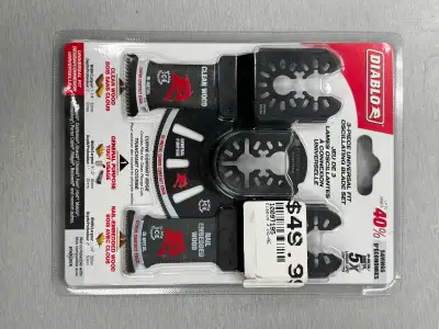 Diablo 3 pc Universal Fit Bi-Metal Oscillating Blade Set - NEW, View more