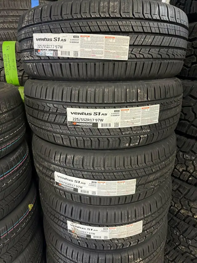 225/55R17 HANKOOK	VENTUS S1 AS (H125) A/S TIRES ! SET PRICE! in Tires & Rims in Markham / York Region - Image 2