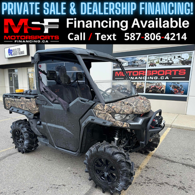 Welcome to Motorsports Financing - Kelowna! 2022 Can am Defender Engine: 1000