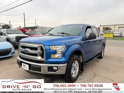 DRIVE N GO AUTO SALES 2015 Ford F-150 XLT CREW CAB 4x4, 5.0L, 8 Cylinder, BackUp Camera, Runs & Driv...