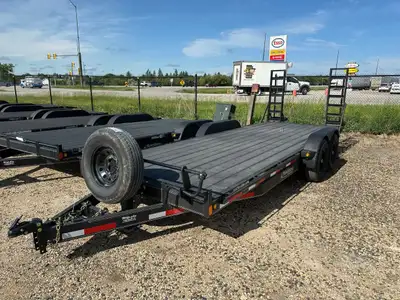 20 Rainbow Excursion Car & Equipment Trailer, tandem 7000 lb axles, GVWR 14,000 lbs, 2800 lbs curb w...