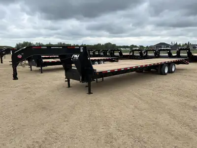 NEW 2026 SWS 8.5 x 36' Gooseneck Trailer Tandem Dual 2 x 10,000 lb Axles w/ Electric Brakes on Both...