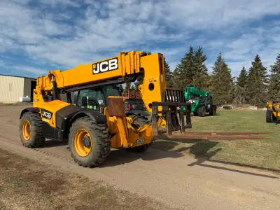 2014 JCB 512-56 Telehandler 6970 hrs, Enclosed Cab with Heater/Air Conditioner, 56 ft Max Lift Heigh...