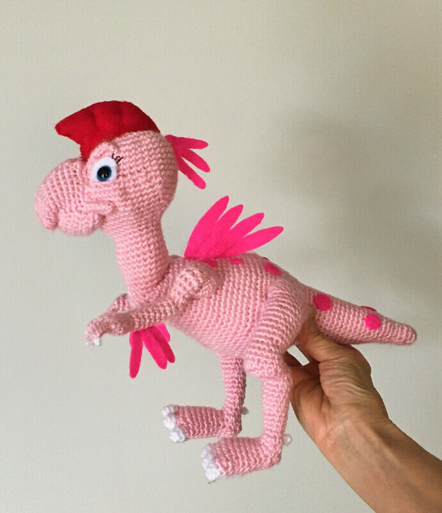 Crocheted Baby Dinosaur, Ruby in Toys in Hamilton - Image 2