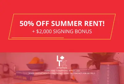 **Unlock 50% Off + $2,000 Signing Bonus!** Now offering 50% off through the 2025 summer months of yo...
