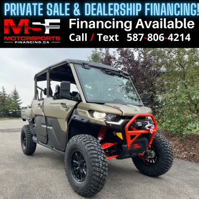 Welcome to Motorsports Financing - Kelowna! 2023 Can am Defender Engine: 600