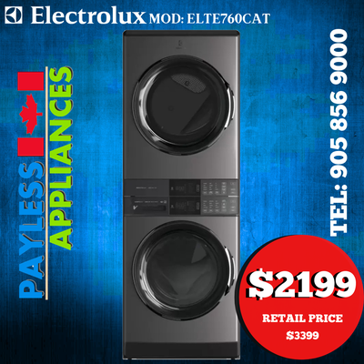 Electrolux ELTE760CAT 27" Single Unit Front Load Laundry Tower W, View more