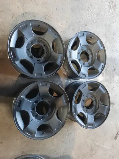 $650 18in OEM ALLOY WHEELS FORD F250 F-250 WITH TIRE PRESSURE SENSORS