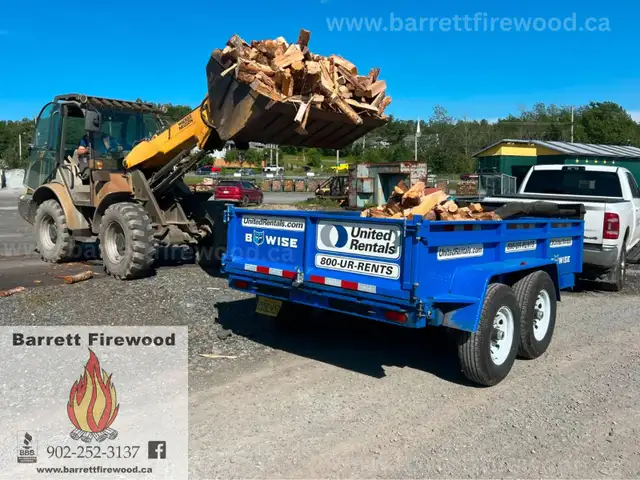 Firewood by the Scoop (1/6 Cord), Firewood the Easy Way