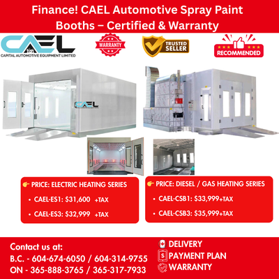 20-New CAEL Automotive Spray Paint Booths Certified &Warranty &Finance 31,600 CAEL Automotive Spray...