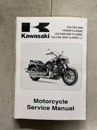 Sm322 Kawi Vulcan 2000  VN2000 Classic Motorcycle Service Manual