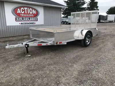 ACTION SERIES 6' X 10' ALUMINUM UTILITY TRAILER WITH REAR MESHED STRAIGHT GATE UPGRADE! Locally buil...