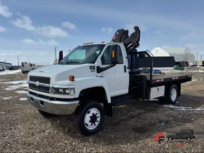 Countryside Fleet 2006 GMC C5500 Regular Cab 4x4 Picker / Boom Truck + 6.6L Duramax Diesel Engine +...