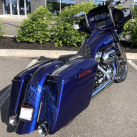 SACOCHES ALLONGÉE ET AILE ARRIÈRE Harley Davidson BAGGER KIT FLH