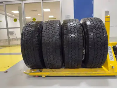 80% of tread Set of 4 Tires with rims Bolt pattern 6x139.7 Centerbore 78.3mm 240$ for all Winter tir...