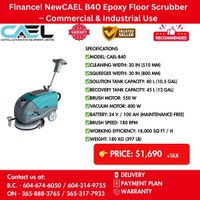 New CAEL B40 Epoxy Floor Scrubber – Commercial & Industrial Use Richmond Greater Vancouver Area Prévisualiser