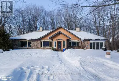 ONE OF A KIND! THIS UNIQUE 1994 SQ FT RANCH BUNGALOW SITS ON 15.43 ACRE HIGHWAY LOT. 4 BEDROOMS, 2 4...