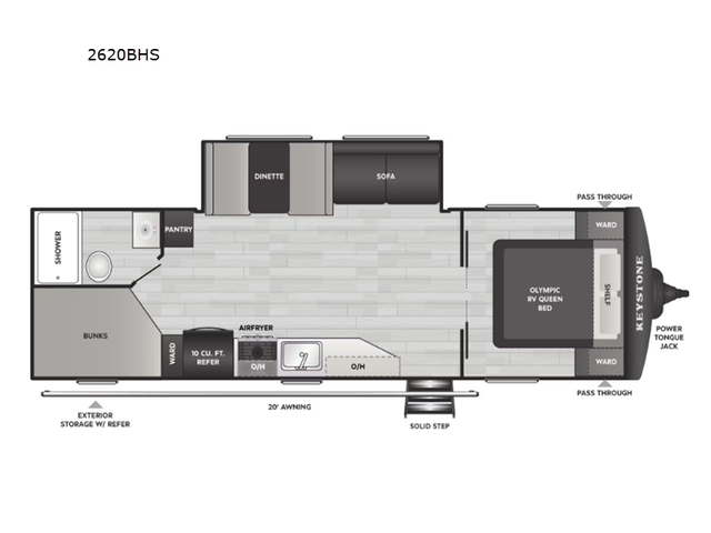 2026 Keystone RV Springdale 2620BHS in Travel Trailers & Campers in Bedford - Image 3
