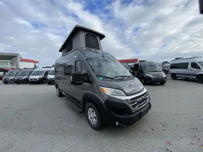 Winnebago Solis Class B gas motorhome 59P highlights: Removable Pedestal Table Wet Bath Below Floor...