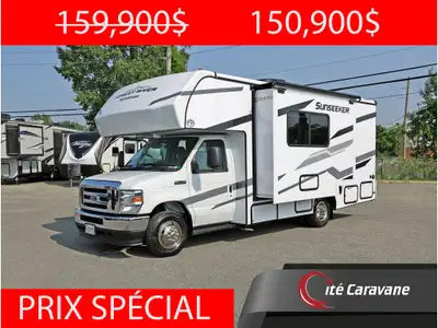 Forest River Sunseeker 2150 1 extension CLASSE C Tissu : Lava , boiseries :River teak , , Prise 30AM...